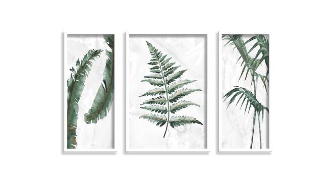 Mabel Multicolor Synthetic Fiber Framed Wall Art -  Set Of 3 (Multicolor) by Urban Ladder - Front View Design 1 - 587023