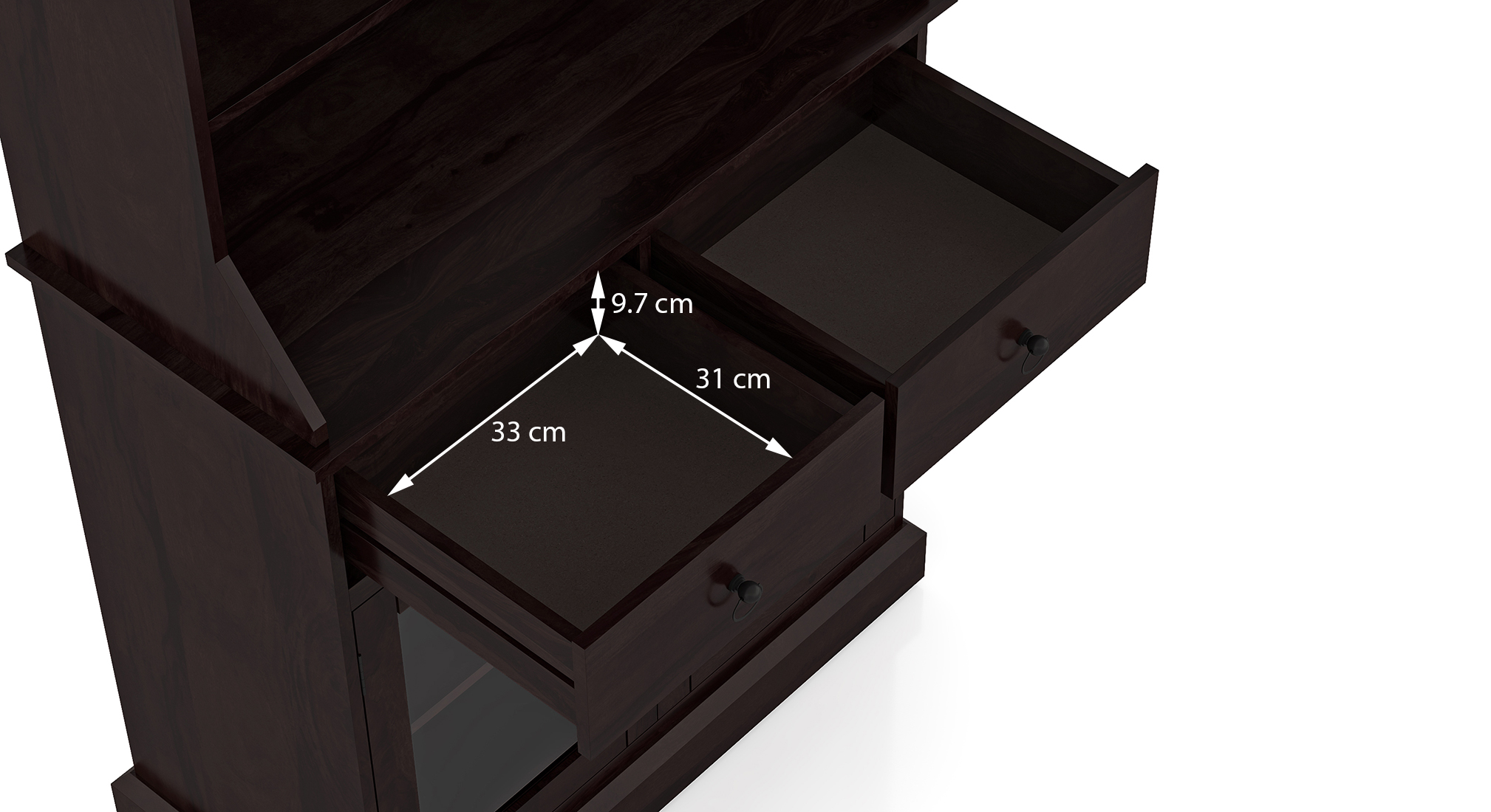 Riveria solid wood bar cabinet mahogany 6