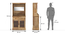 Riveria Solid Wood Bar Cabinet (Honey Oak Finish) by Urban Ladder - Image 2 Design 1 - 587309