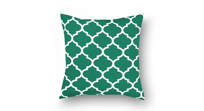 Killian Blue Geometric 16 x 16 Inches Polyester Cushion Cover Set of 2 (Aqua) by Urban Ladder - Cross View Design 1 - 587391