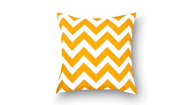 Lilo Yellow Geometric 16 x 16 Inches Polyester Cushion Cover Set of 2 (Yellow) by Urban Ladder - Cross View Design 1 - 587692