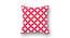 Tucker Pink Geometric 16 x 16 Inches Polyester Cushion Cover Set of 2 (Pink) by Urban Ladder - Cross View Design 1 - 587754