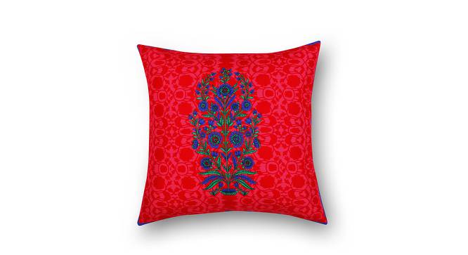 Keira Red Traditional 16 x 16 Inches Polyester Cushion Cover Set of 5 (Red) by Urban Ladder - Front View Design 1 - 587771