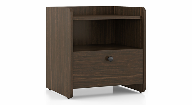 Lavista Bedside Table (Californian Walnut Finish) by Urban Ladder - Cross View Design 1 - 587800