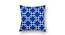 Odin Blue Geometric 16 x 16 Inches Polyester Cushion Cover0 (Blue) by Urban Ladder - Design 1 Side View - 587847