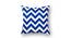 Odin Blue Geometric 16 x 16 Inches Polyester Cushion Cover0 (Blue) by Urban Ladder - Design 2 Side View - 587855