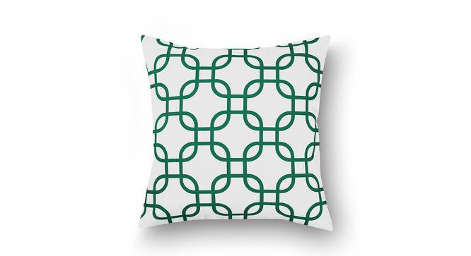 Kujo Blue Geometric 16 x 16 Inches Polyester Cushion Cover Set of 2 (Aqua) by Urban Ladder - Cross View Design 1 - 587949