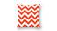 Charlotte Orange Geometric 16 x 16 Inches Polyester Cushion Cover Set of 5 (Orange) by Urban Ladder - Design 2 Side View - 588114