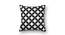 Wayne Black Geometric 16 x 16 Inches Polyester Cushion Cover (Black) by Urban Ladder - Cross View Design 1 - 588196