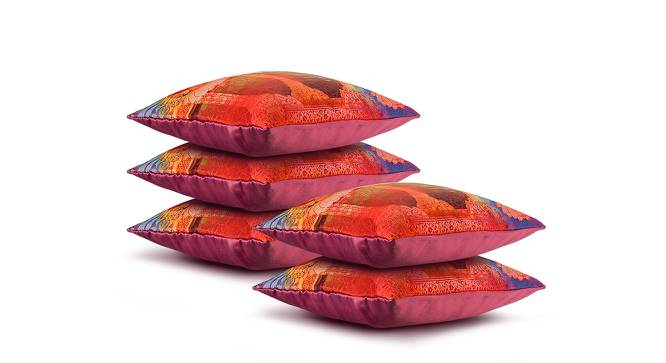 Elena Multicolor Abstract 16 x 16 Inches Polyester Cushion Cover Set of 5 (Multicolor) by Urban Ladder - Front View Design 1 - 588416