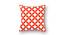 Platt Orange Geometric 16 x 16 Inches Polyester Cushion Cover Set of 3 (Orange) by Urban Ladder - Design 1 Side View - 588424