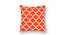 Platt Orange Geometric 16 x 16 Inches Polyester Cushion Cover Set of 3 (Orange) by Urban Ladder - Design 2 Side View - 588431