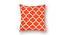 Ella Orange Geometric 16 x 16 Inches Polyester Cushion Cover Set of 8 (Orange) by Urban Ladder - Front View Design 1 - 588478