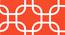 Ella Orange Geometric 16 x 16 Inches Polyester Cushion Cover Set of 8 (Orange) by Urban Ladder - Design 1 Close View - 588506