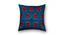 Axle Blue Floral 16 x 16 Inches Polyester Cushion Cover Set of 2 (Blue) by Urban Ladder - Cross View Design 1 - 588704