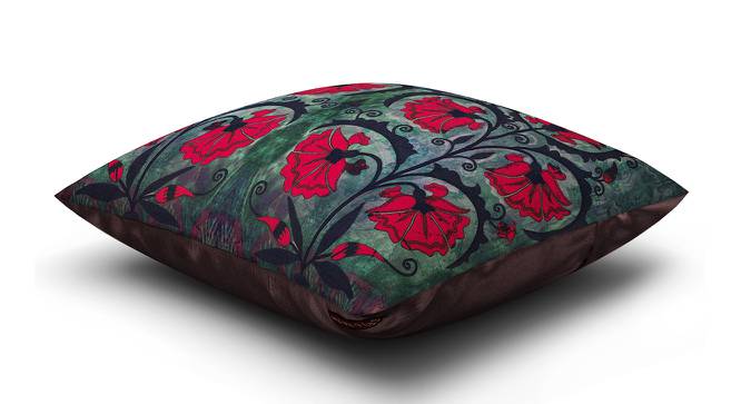 Aussie Red Floral 16 x 16 Inches Polyester Cushion Cover (Red) by Urban Ladder - Front View Design 1 - 588719
