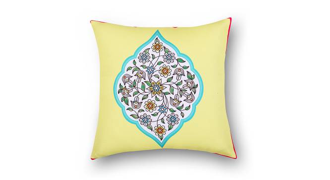 Elaine Green Abstract 16 x 16 Inches Polyester Cushion Cover Set of 3 (Green) by Urban Ladder - Front View Design 1 - 588738