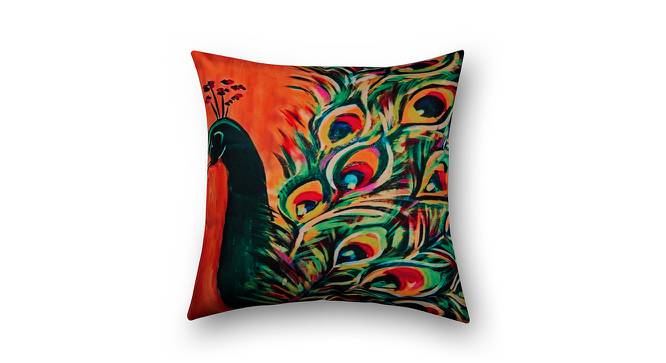 Janaide Green Abstract 16 x 16 Inches Polyester Cushion Cover (Green) by Urban Ladder - Cross View Design 1 - 588839