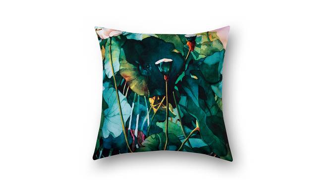 Amigo Green Floral 16 x 16 Inches Polyester Cushion Cover Set of 5 (Green) by Urban Ladder - Cross View Design 1 - 589039