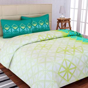 Decor Deals Under 1000 Design Geometrics 144 TC Cotton King Size Bedsheet with 2 Pillow Covers