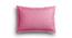 Jayce Pink Solid 210 TC Cotton King Size Bedsheet with 2 Pillow Covers (King Size) by Urban Ladder - Design 1 Side View - 589598