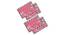 Elizabeth Pink Geometric Polyester 12 x 18 Inches Table Mat Set of 4 (Pink) by Urban Ladder - Cross View Design 1 - 589688