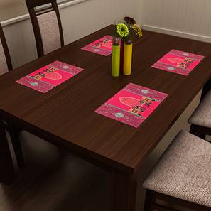 Table Mat Design Pink Polyester Table Mat