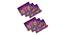 Leon Multicolor Abstract Polyester 12 x 18 Inches Table Mat Set of 6 (Purple) by Urban Ladder - Cross View Design 1 - 589857