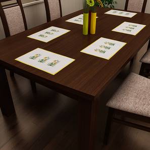 Table Mat Design Yellow Polyester Table Mat