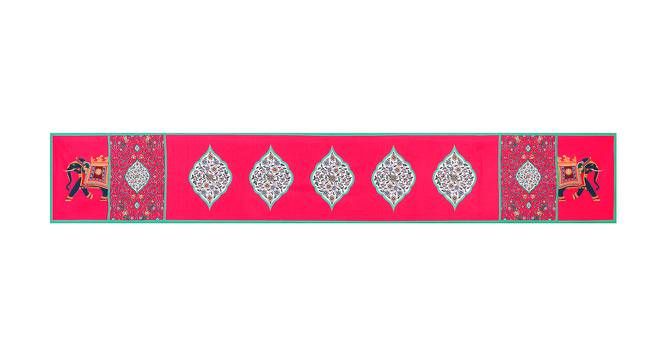 Royal Pink Abstract Polyester 12x47 Inches Table Runner (Pink) by Urban Ladder - Cross View Design 1 - 589902