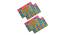 Reyna Multicolor Abstract Polyester 12 x 18 Inches Table Mat Set of 4 (Pink) by Urban Ladder - Cross View Design 1 - 589908