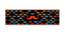 Harlee Black Abstract Polyester 12x47 Inches Table Runner (Black) by Urban Ladder - Cross View Design 1 - 589946