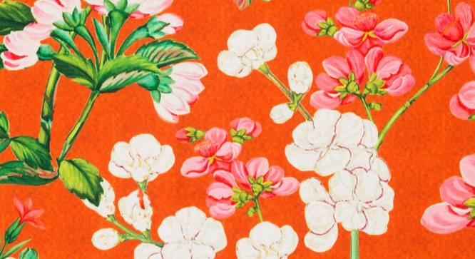 Hana Orange Floral Polyester 12x47 Inches Table Runner (Orange) by Urban Ladder - Front View Design 1 - 589962