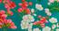 Mikaela Green Floral Polyester 12x47 Inches Table Runner (Green) by Urban Ladder - Front View Design 1 - 589963