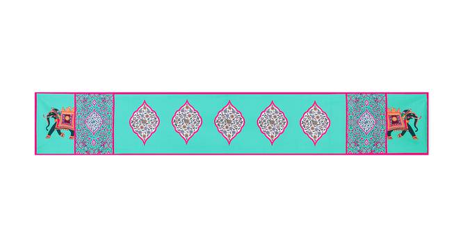 Kataleya Green Abstract Polyester 12x47 Inches Table Runner (Green) by Urban Ladder - Cross View Design 1 - 589995