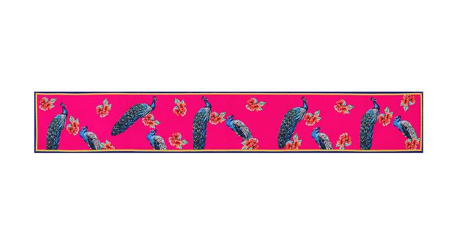 Kai Pink Abstract Polyester 12x77 Inches Table Runner (Pink) by Urban Ladder - Cross View Design 1 - 590000