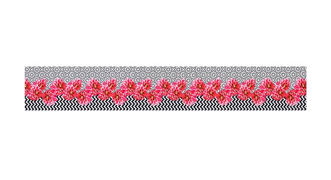 Noemi Red Floral Polyester 12x77 Inches Table Runner (Red) by Urban Ladder - Cross View Design 1 - 590031