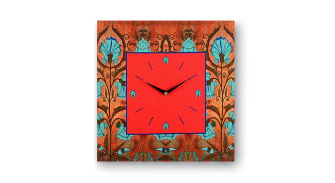 Petrova Brown MDF Square Aanalog Wall Clock (Brown) by Urban Ladder - Cross View Design 1 - 590095
