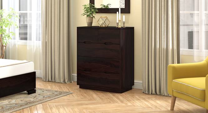 Zephyr Chest Of Five Drawers (Mahogany Finish) by Urban Ladder - Front View Design 1 - 590120