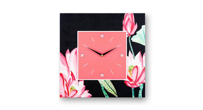 Maisy Pink MDF Square Aanalog Wall Clock (Pink) by Urban Ladder - Cross View Design 1 - 590191