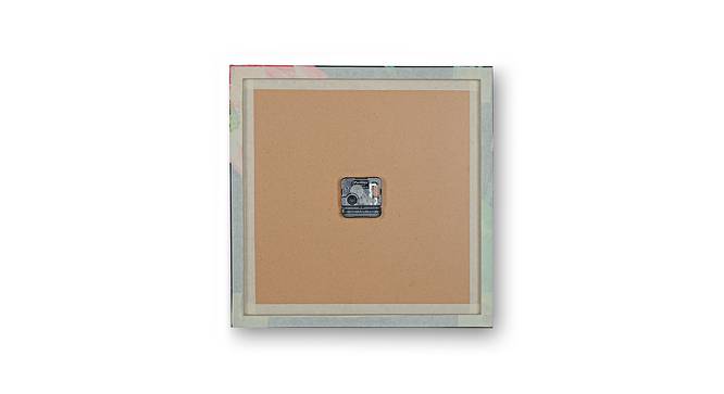 Maisy Pink MDF Square Aanalog Wall Clock (Pink) by Urban Ladder - Front View Design 1 - 590211