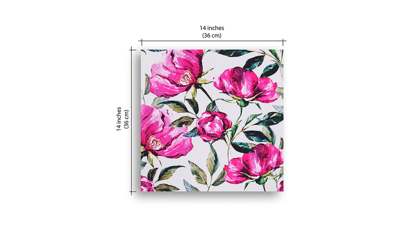 Grey Floral Fabric Wall Art Urban Ladder