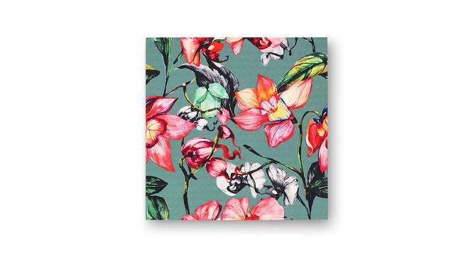 Vincent Green Floral Polyester 14x14 Inches Framed Wall Art (Green) by Urban Ladder - Cross View Design 1 - 590500