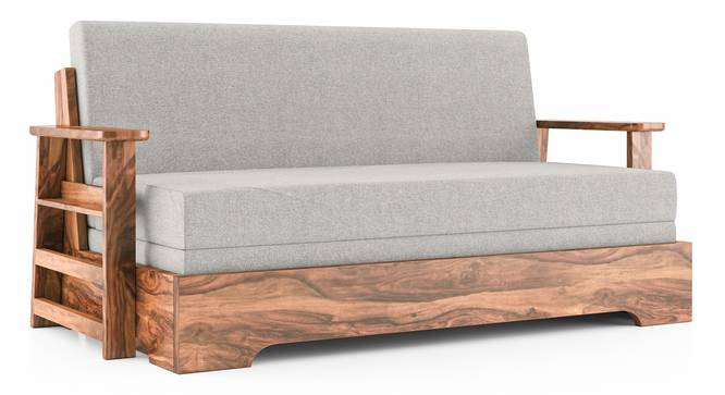 Mahim Sofa Cum Bed (Vapour Grey, With Storage Arm) by Urban Ladder - Design 1 Side View - 590727