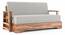 Mahim Sofa Cum Bed (Vapour Grey, With Storage Arm) by Urban Ladder - Design 1 Side View - 590727