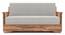 Mahim Sofa Cum Bed (Vapour Grey, With Storage Arm) by Urban Ladder - Ground View Design 1 - 590728