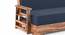 Mahim Sofa Cum Bed (Lapis Blue, With Storage Arm) by Urban Ladder - Design 1 Close View - 590740