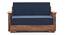 Mahim Compact Sofa Cum Bed (Lapis Blue, With Storage Arm) by Urban Ladder - Ground View Design 1 - 590758