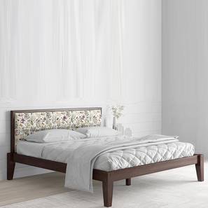 King Size Upholstered Bed Design York Solid Wood King Size Upholstered Bed in Matte Finish