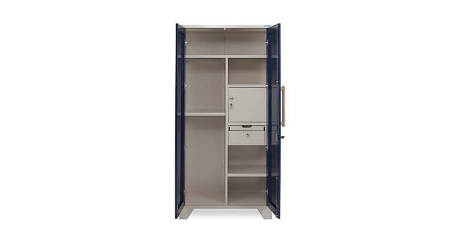 Wesley Metal Home Storage - Blue Ivory (Polished Finish) by Urban Ladder - Cross View Design 1 - 591350